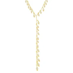 Colar Gravatinha Ely Pérolas Folheado a Ouro 18k