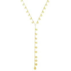 Colar Gravatinha Lea Mini Medalhas Folheado a Ouro 18k