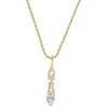 Colar Jade Amém Zircônias Folheado a Ouro 18k