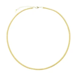 Colar Lia Malha Folheado a Ouro 18k Piuka
