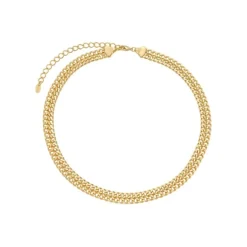 Colar Malha Karla Folheado a Ouro 18k