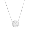 Colar Mandala Viva La Vida Folheado em Ródio Branco