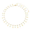 Colar Maria Sofia Mini Medalha Coração Zircônias Folheado a Ouro 18k