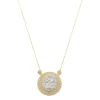 Colar Medalha São Bento Zircônias Folheado a Ouro 18k