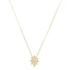 Colar Mini Medalha Nossa Senhora do Carmo Zircônias Folheado a Ouro 18k