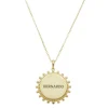 Colar Personalizado Nome Medalha Vintage Folheado a Ouro 18k