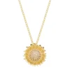 Colar Piuka Sunshine Girassol Zircônias Folheado a Ouro 18k