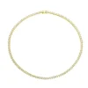 Colar Riviera Esther Zircônias Baguete Folheado a Ouro 18k