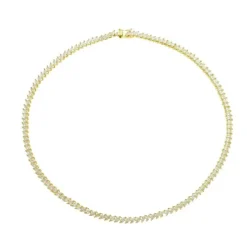Colar Riviera Esther Zircônias Baguete Folheado a Ouro 18k