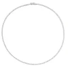 Colar Riviera Eugene 45 cm Zircônias Prata 925 Banhado em Ródio Branco