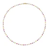 Colar Riviera Hillary Zircônias Coloridas Folheado a Ouro 18k