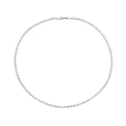 Colar Riviera Taylor Zircônias Folheado em Ródio Branco