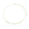 Colar Stay Beautiful Zircônia Folheado a Ouro 18k