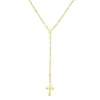 Colar Terço Grace Zircônia Folheado a Ouro 18k