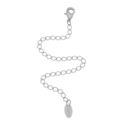 Extensor de Corrente Piuka Folheado em Ródio Branco