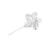 Grampo Vintage Flor Prata