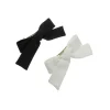Kit de Laços de Cabelo Preto e Branco Crepe Piuka