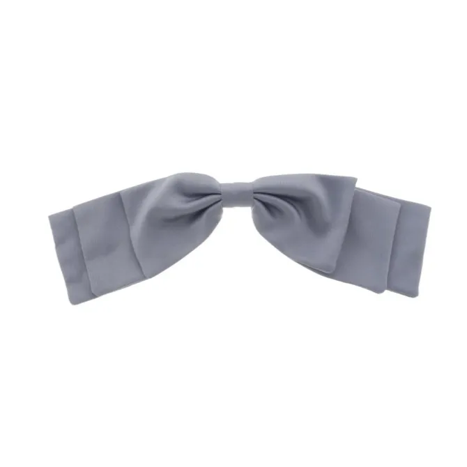 Laço de Cabelo Bia Crepe Acetinado Cinza