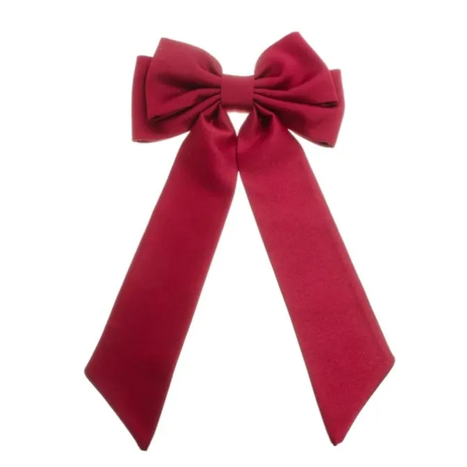 Laço de Cabelo Dani Crepe Cherry
