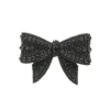 Laço de Cabelo Flávia Bordado Strass Black Diamond