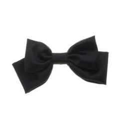 Laço de Cabelo Lais Crepe Acetinado Preto