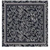 Lenço de Seda Thais Preto e Branco