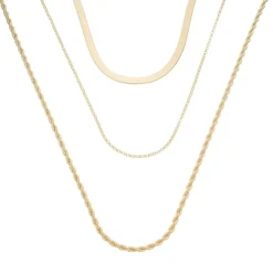 Mix de Colares Fernanda Folheado a Ouro 18k