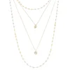 Mix de Colares Lala Pérolas Zircônias Folheado a Ouro 18k