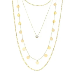 Mix de Colares Thassia Folheado a Ouro 18k