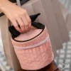 Necessaire Nat Suede Rose e Preto