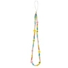 Phone Strap Piuka Greta Smile Coração Miçangas Multicoloridas