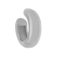 Piercing de Encaixe Piuka Zac Argola Lisa Folheado em Ródio Branco
