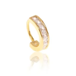 Piercing de Furo Piuka Argola P Yohana Zircônia Dourado