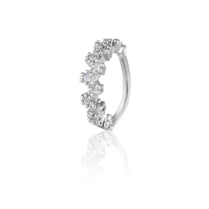 Piercing de Furo Piuka Argola P Lívia Zircônia Prata