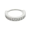 Piercing de Furo Piuka Argola P Emmy Zircônia Prata