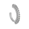 Piercing de Pressão Piuka Ivy Argola Zircônia Cristal Folheado em Ródio Branco