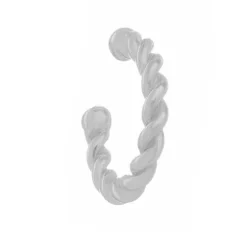 Piercing de Pressão Piuka Nici Folheado em Ródio Branco