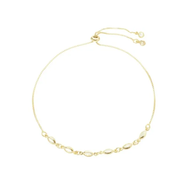 Pulseira Ajustável Alana Zircônias Folheada a Ouro 18k