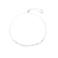 Pulseira Ajustável Alana Zircônias Folheada em Ródio Branco