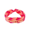Pulseira Ajustável Olho Grego Macramê Tons de Rosa Zircônias Danna