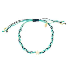 Pulseira Brenda Estrela Ajustável Azul