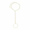 Pulseira de Mão Alana Zircônias Folheada a Ouro 18k