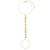 Pulseira de Mão Alice Zircônias Folheada a Ouro 18k