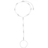 Pulseira de Mão Lia Zircônias Folheada em Ródio Branco