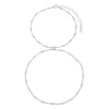 Pulseira de Mão Maya Palitos Folheada em Ródio Branco