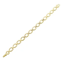 Pulseira Elos Emma Zircônias Folheada a Ouro 18k