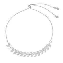 Pulseira Feminina Folheada em Ródio Branco Kimy