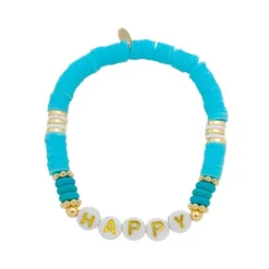 Pulseira Feminina Happy Fimos Azul