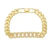 Pulseira Folheada a Ouro 18k Elos Groumet Zircônias Yumi