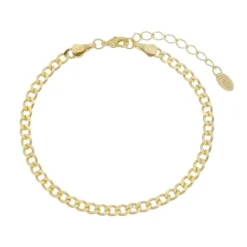Pulseira Folheada a Ouro 18k Elos Groumet Lili
